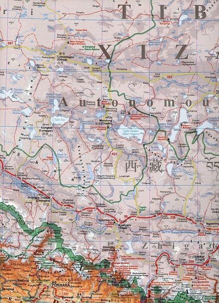 Produktbild: Tibet Geographical Map