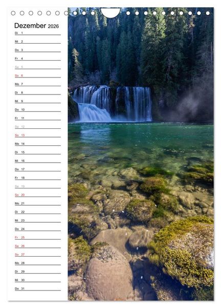 Produktbild: Faszination Wasserfall (Wandkalender 2026 DIN A4 hoch), CALVENDO Monatskalender