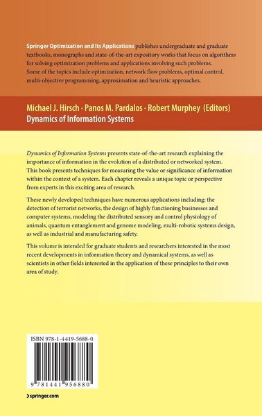 Produktbild: Dynamics of Information Systems