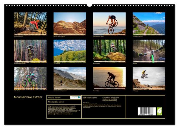 Produktbild: Mountainbike extrem (hochwertiger Premium Wandkalender 2026 DIN A2 quer), Kunstdruck in Hochglanz