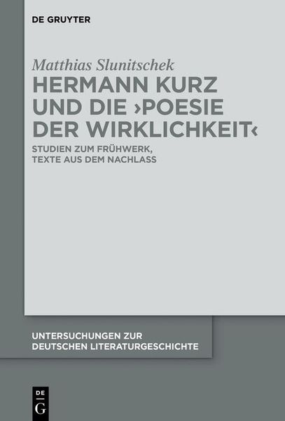 Produktbild: Hermann Kurz und die 'Poesie der Wirklichkeit'