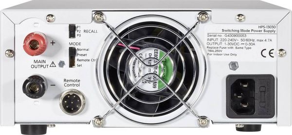 Produktbild: VOLTCRAFT HPS-16010 Labornetzger&auml;t, einstellbar 1 - 60 V/DC 0 - 10 A 600 W Remote Anzahl Ausg&auml;nge 1 x