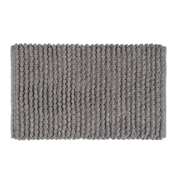 Badteppich Mod. Solivo Grau, 50 x 80 cm, rutschfest und waschbar bis 30 °C