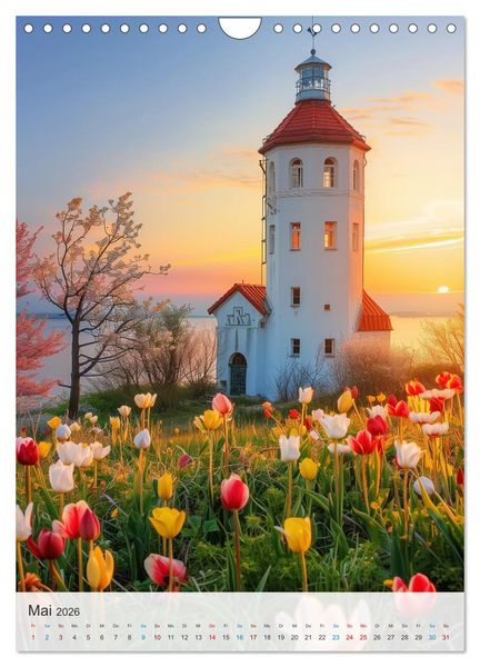 Produktbild: Leuchtturm-Fan (Wandkalender 2026 DIN A4 hoch), CALVENDO Monatskalender