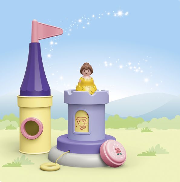 Produktbild: 71458 1.2.3 & Disney: Belles Spielturm mit Melodie