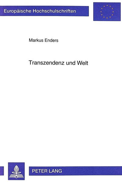 Produktbild: Transzendenz und Welt
