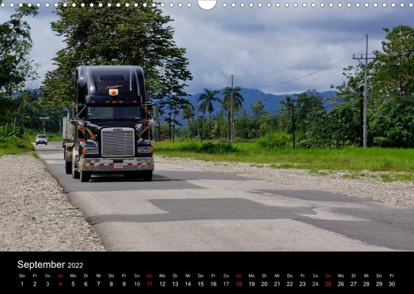 Produktbild: Trucks zwischen Panama und Costa Rica. (Wandkalender 2022 DIN A3 quer)