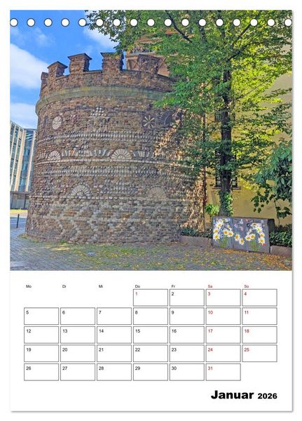 Produktbild: K&ouml;ln und D&uuml;sseldorf - Stadtmomente am Rhein (Tischkalender 2026 DIN A5 hoch), CALVENDO Monatskalender
