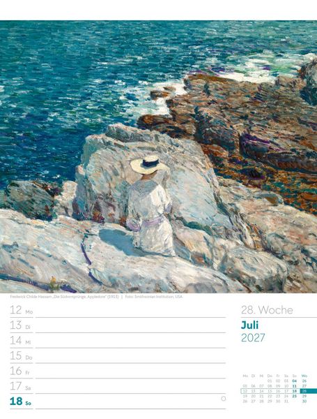 Produktbild: Kunstwelt Wochenplaner Kalender 2027 | Impressionismus und Klassische Moderne