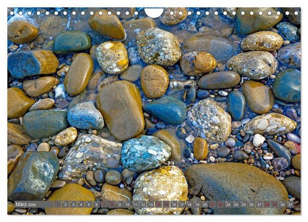 Produktbild: Konglomerate bunte Steine und W&auml;nde am Meer (Wandkalender 2026 DIN A4 quer), CALVENDO Monatskalender