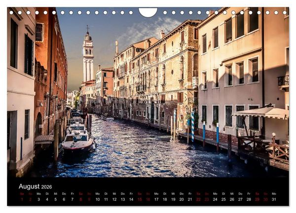 Produktbild: Momenti di Venezia - Venezianische Momente (Wandkalender 2026 DIN A4 quer), CALVENDO Monatskalender