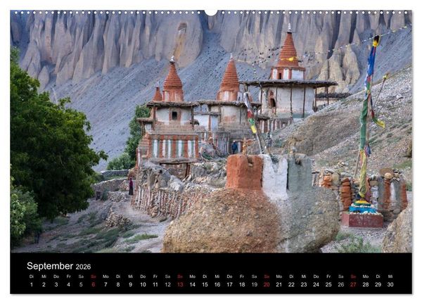 Produktbild: Buddhistische Ch&ouml;rten im Himalaya (Wandkalender 2026 DIN A2 quer), CALVENDO Monatskalender