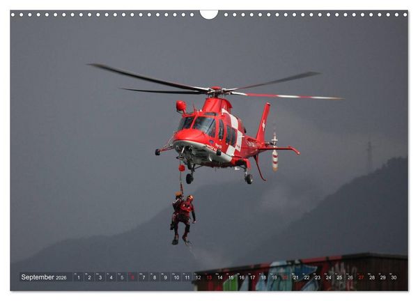 Produktbild: Helikopter in der Luft (Wandkalender 2026 DIN A3 quer), CALVENDO Monatskalender