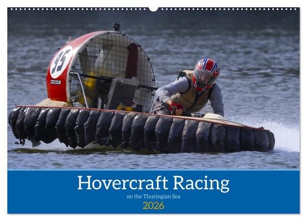 Produktbild: Hovercraft Racing on the Thuringian Sea (Wall Calendar 2026 DIN A2 landscape), CALVENDO 12 Month Wall Calendar