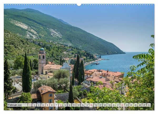 Produktbild: WUNDERBARER GARDASEE Riva del Garda und Torbole (Wandkalender 2026 DIN A2 quer), CALVENDO Monatskalender
