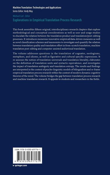 Produktbild: Explorations in Empirical Translation Process Research