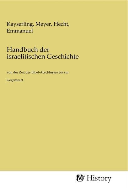 Produktbild: Handbuch der israelitischen Geschichte