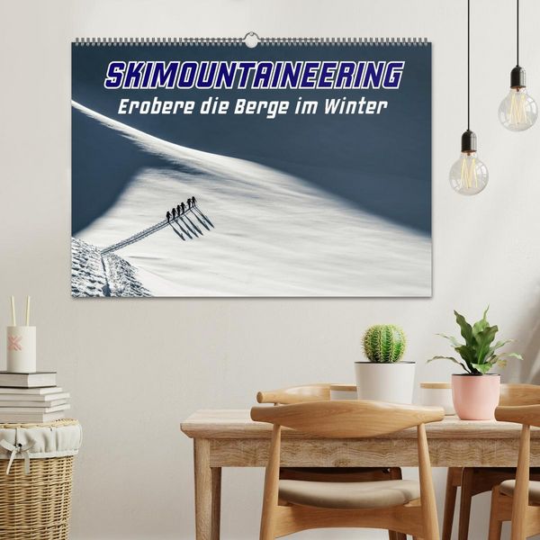 Produktbild: Skimountaineering - Erobere die Berge im Winter (Wandkalender 2026 DIN A2 quer), CALVENDO Monatskalender