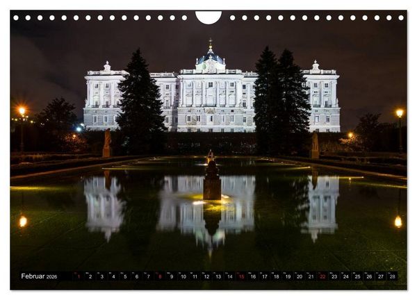 Produktbild: Madrid bei Nacht (Wandkalender 2026 DIN A4 quer), CALVENDO Monatskalender