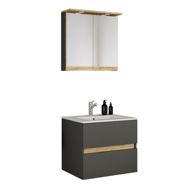 Produktbild: 3 tlg. Badm&ouml;bel-Set mit Waschbecken Cosila-I 61 cm