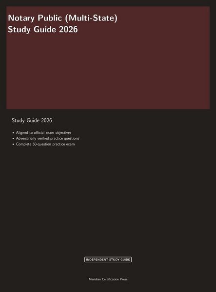 Produktbild: New York Notary Public Exam Prep 2026