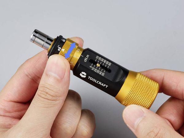 Produktbild: TOOLCRAFT TO-9627246 Elektrotechnik und Feinwerktechnik Drehmoment-Schraubendreher Gr&ouml;&szlig;e (Schraubendreher) 4 mm