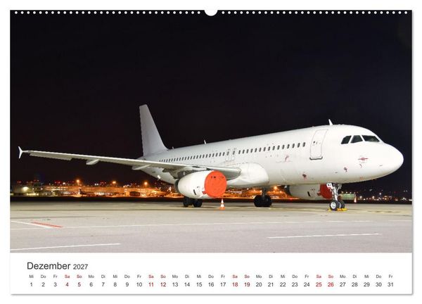 Produktbild: Flugzeugimpressionen auf dem Flughafen (hochwertiger Premium Wandkalender 2027 DIN A2 quer), Kunstdruck in Hochglanz