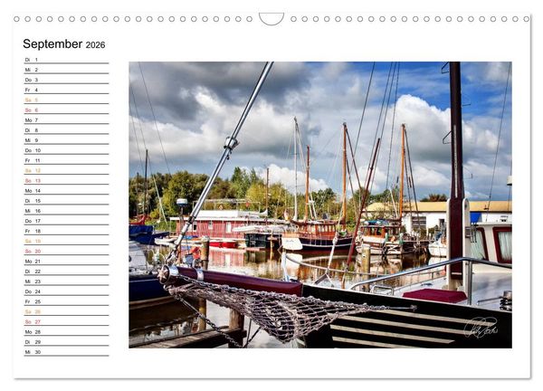 Produktbild: Friesland - am Vareler Hafen (Wandkalender 2026 DIN A3 quer), CALVENDO Monatskalender