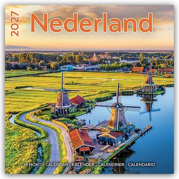 Produktbild: Holland &ndash; Niederlande 2027 &ndash; 16-Monatskalender &ndash; Original Plenty Gifts-Kalender [Mehrsprachig] [Kalender]