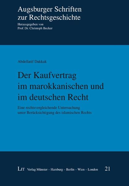 Produktbild: Der Kaufvertrag im marokkanischen und im deutschen Recht