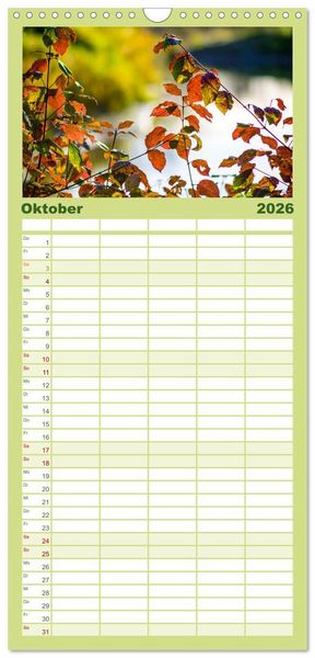 Produktbild: Familienplaner 2026 - Auw&auml;lder bei Enns mit 5 Spalten (Wandkalender, 21 x 45 cm) CALVENDO