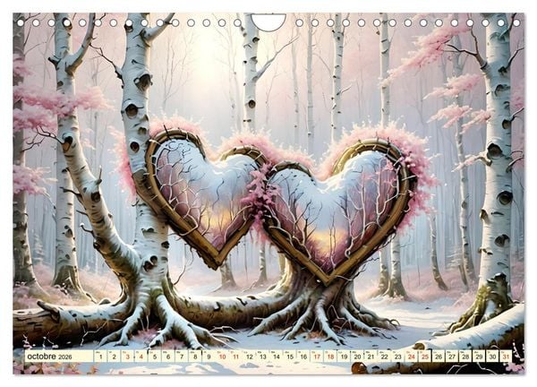 Produktbild: Bouleaux adorables (Calendrier mural 2026 DIN A4 vertical), CALVENDO calendrier mensuel