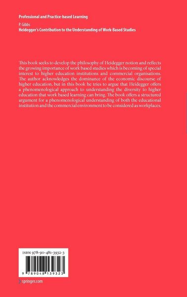 Produktbild: Heidegger&rsquo;s Contribution to the Understanding of Work-Based Studies