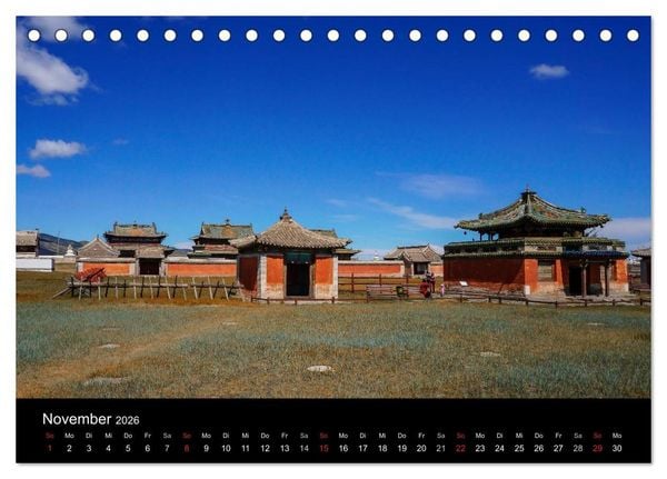 Produktbild: Mongolei - Zwischen Mittelalter und Moderne (Tischkalender 2026 DIN A5 quer), CALVENDO Monatskalender