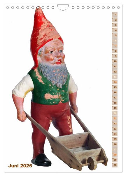 Produktbild: Gartenzwerge: Die rote Zipfelm&uuml;tze im Beet (Wandkalender 2026 DIN A4 hoch), CALVENDO Monatskalender