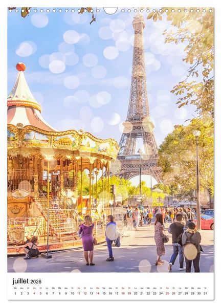 Produktbild: Visite de Paris (Calendrier mural 2026 DIN A3 horizontal), CALVENDO calendrier mensuel