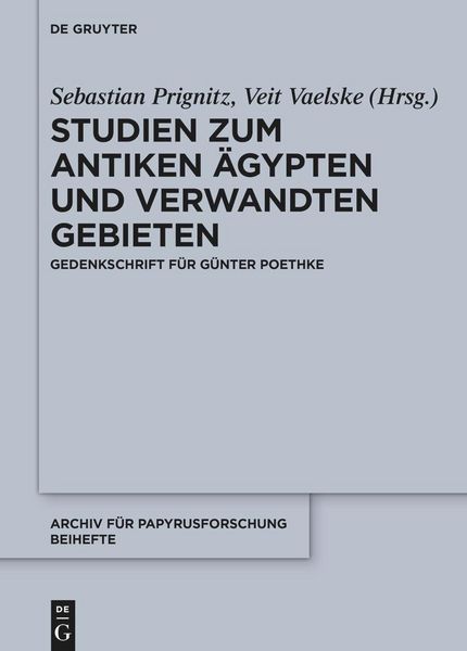 Produktbild: Studien zum antiken &Auml;gypten und verwandten Gebieten