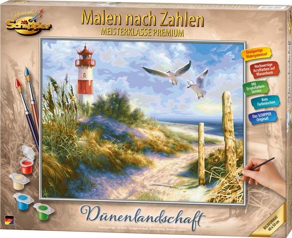 Produktbild: MNZ - D&uuml;nenlandschaft mit Leuchtturm