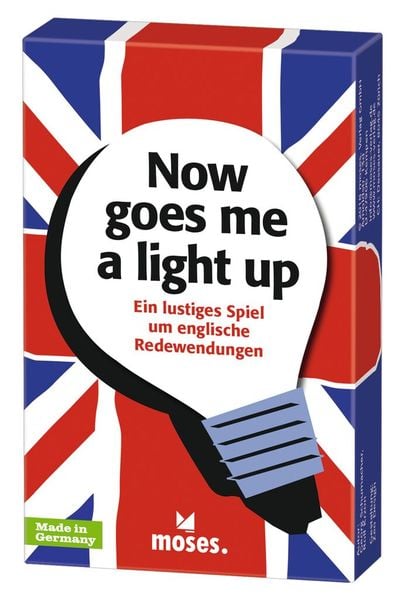 Produktbild: Moses. - now goes me a light up - Quizspiel rund um englische Redewendungen