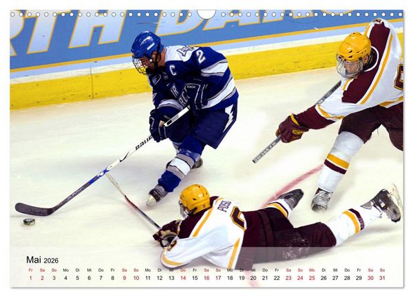 Produktbild: Eishockey - Kampf um den Puck (Wandkalender 2026 DIN A3 quer), CALVENDO Monatskalender