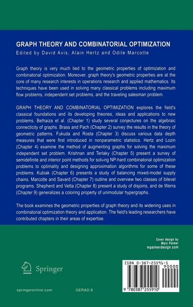 Produktbild: Graph Theory and Combinatorial Optimization