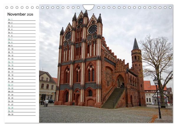 Produktbild: Tangerm&uuml;nde - Fachwerk- und Backsteinbauten-Stadt an der Elbe (Wandkalender 2026 DIN A4 quer), CALVENDO Monatskalender