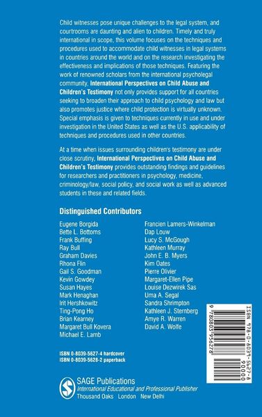 Produktbild: International Perspectives on Child Abuse and Children's Testimony