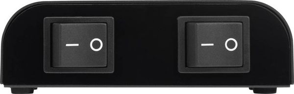 Produktbild: SpeaKa Professional 2 Port Lautsprecher-Umschalter Klemmanschluss Metallgeh&auml;use Schwarz