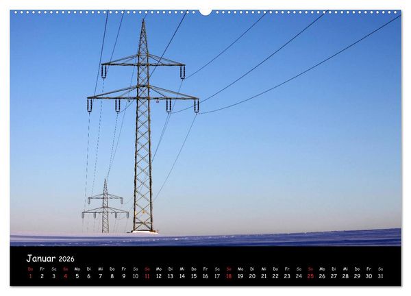 Produktbild: Unter Strom (hochwertiger Premium Wandkalender 2026 DIN A2 quer), Kunstdruck in Hochglanz