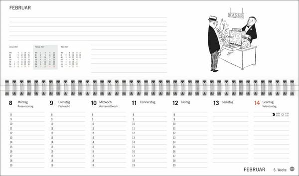 Produktbild: Loriot B&uuml;roplaner 2027