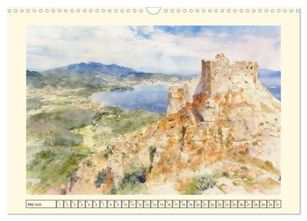 Produktbild: Elba - Insel imToskanischen Archipel (Wandkalender 2026 DIN A3 quer), CALVENDO Monatskalender