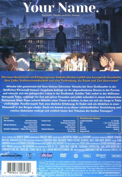 Produktbild: Your Name. - Gestern, heute und f&uuml;r immer