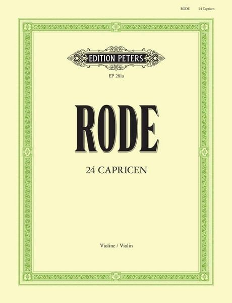 Produktbild: 24 Caprices f&uuml;r Violine solo