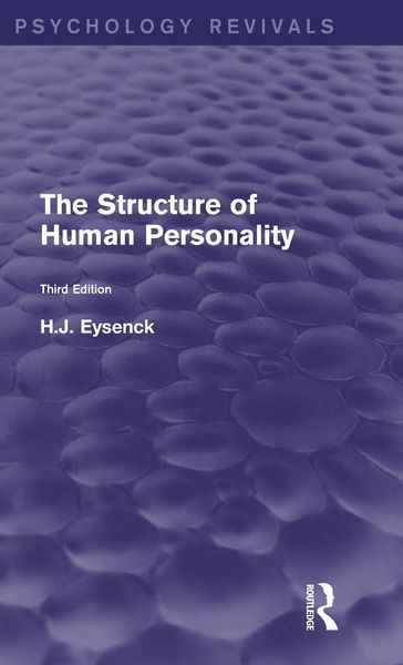 Produktbild: The Structure of Human Personality (Psychology Revivals)